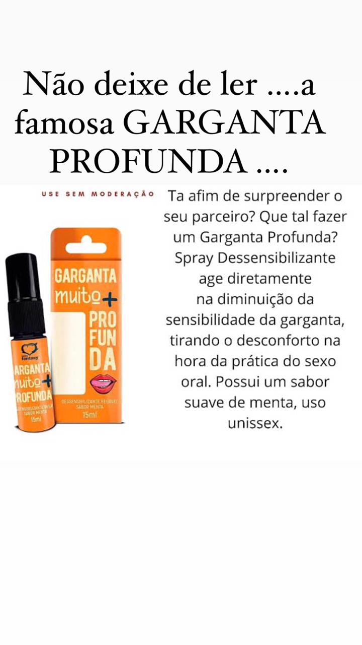 GARGANTA MUITO MAIS PROFUNDA DESSENSIBILIZANTE EM SPRAY BEIJÁVEL MENTA -  Espaço Sensual Colatina