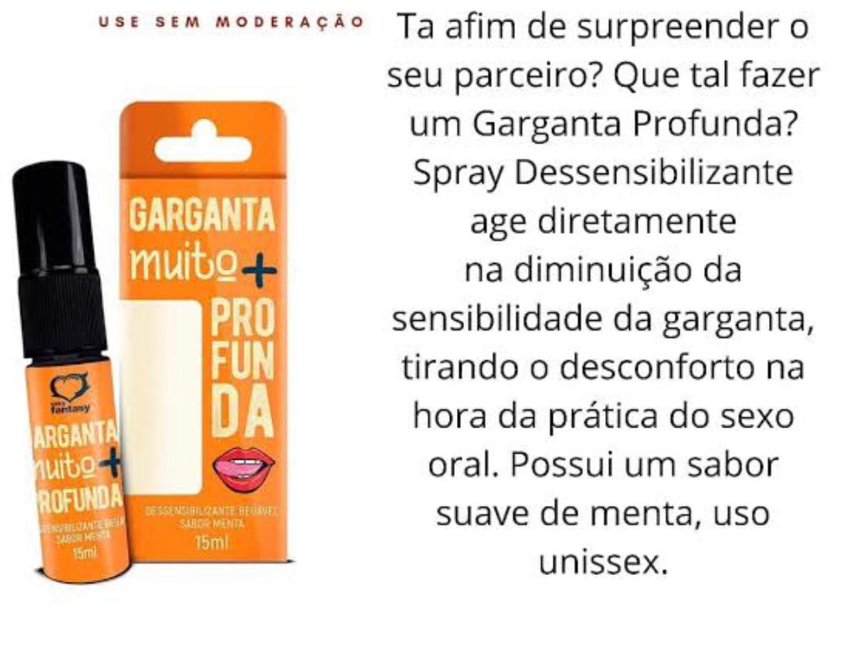 GARGANTA MUITO MAIS PROFUNDA DESSENSIBILIZANTE EM SPRAY BEIJÁVEL MENTA -  Espaço Sensual Colatina