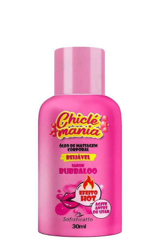 CHICLÉ MANIA ÓLEO DE MASSAGEM BEIJÁVEL HOT BUBBALOO 30ML