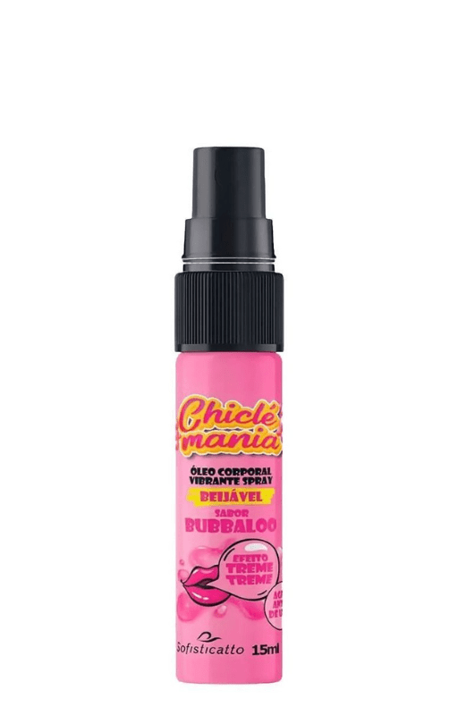 CHICLÉ MANIA SPRAY BEIJÁVEL VIBRANTE BUBBALOO 15ML