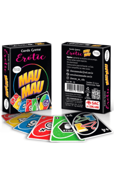 MAU MAU CARDS GAME EROTIC 65 CARTAS DIVERSÃO AO CUBO