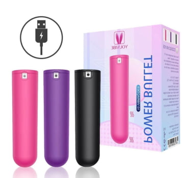 MINI POWER BULLET COLLOR USB 10 VIBRAÇÕES