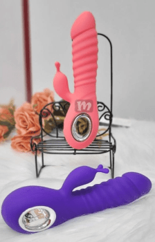 VIBRADOR COM PONTO G, ESTIMULADOR CLITORIANO E AQUECIMENTO