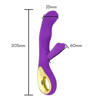 VIBRADOR PONTO G COM ESTIMULADOR DE CLITÓRIS