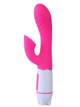 VIBRADOR TONGUE HAPPY RABBIT PINK - 36 VIBRAÇÕES