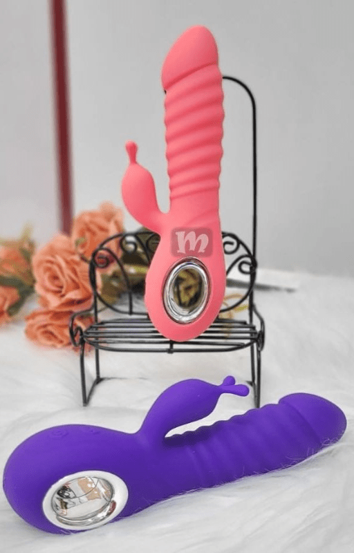 VIBRADOR COM PONTO G, ESTIMULADOR CLITORIANO E AQUECIMENTO