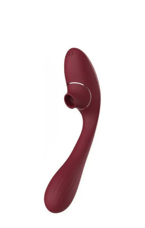 VIBRADOR E ESTIMULADOR CLITORIANO DUPLO