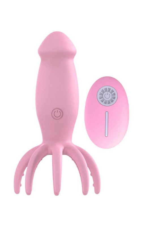 VIBRADOR POLVO ROSA - COM 10 MODOS E CONTROLE SEM FIO